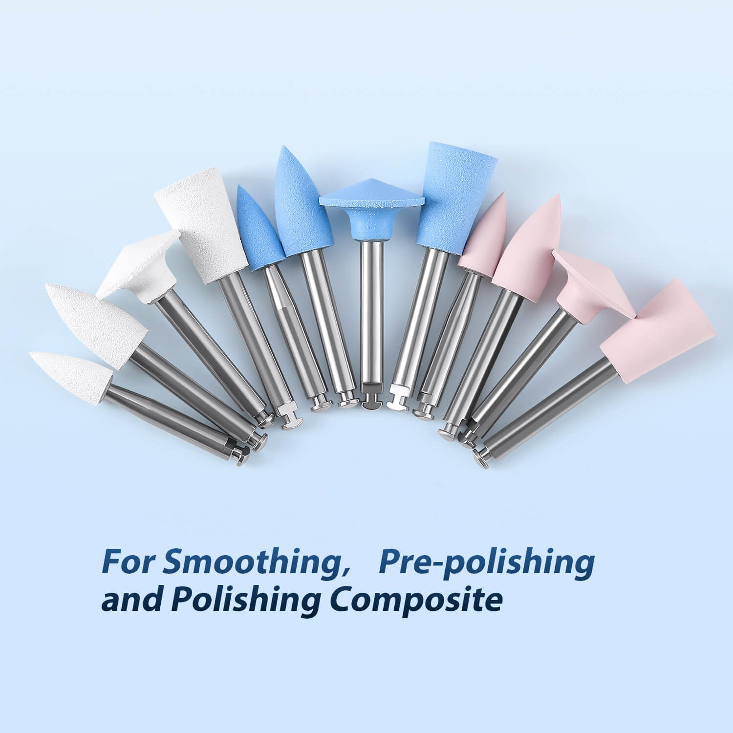 Dental Silicone Polishing Resin RA Composite Polisher Kit for Contra Angle Handpiece 12pcs/Box - azdentall.com