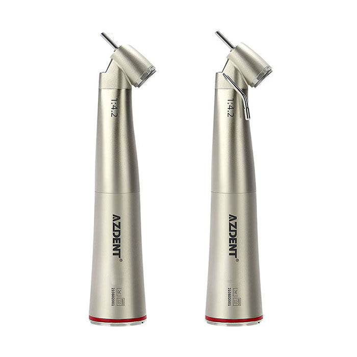 AZDENT 45 Degree Electric Contra Angle 1:4.2 Increasing Fiber Optic Handpiece Inner/External Water - azdentall.com