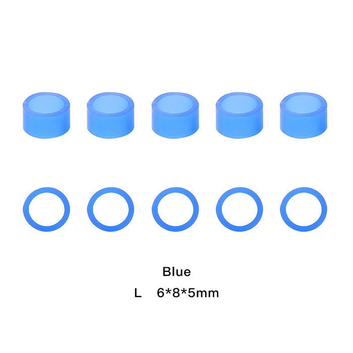 Dental Color Code Rings Universal Silicone Autoclavable L  Blue 100pcs/Box - azdentall.com