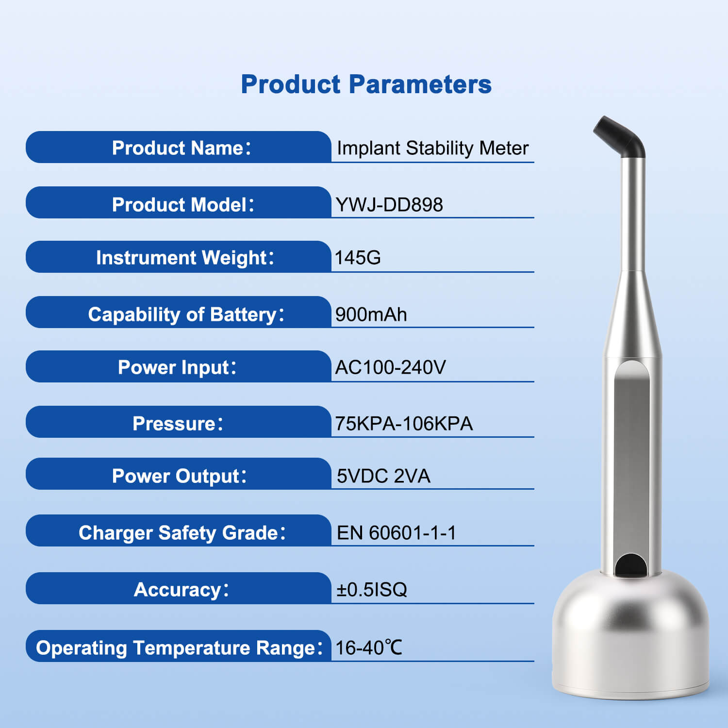 Dental Implant Stability Meter Monitor Osseointegration