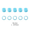 Dental Color Code Rings Universal Silicone Autoclavable L Sky blue 100pcs/Box - azdentall.com