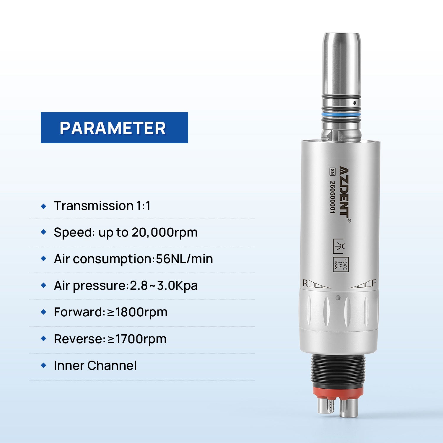 AZDENT 1:1 Inner Air Motor With LED Generator 2/4 Hole - azdentall.com