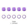 Dental Color Code Rings Universal Silicone Autoclavable L Purple 100pcs/Box - azdentall.com