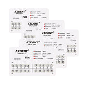 AZDENT Dental Metal Brackets Standard Edgewise Slot .018 Hooks on 345 20pcs/Pack