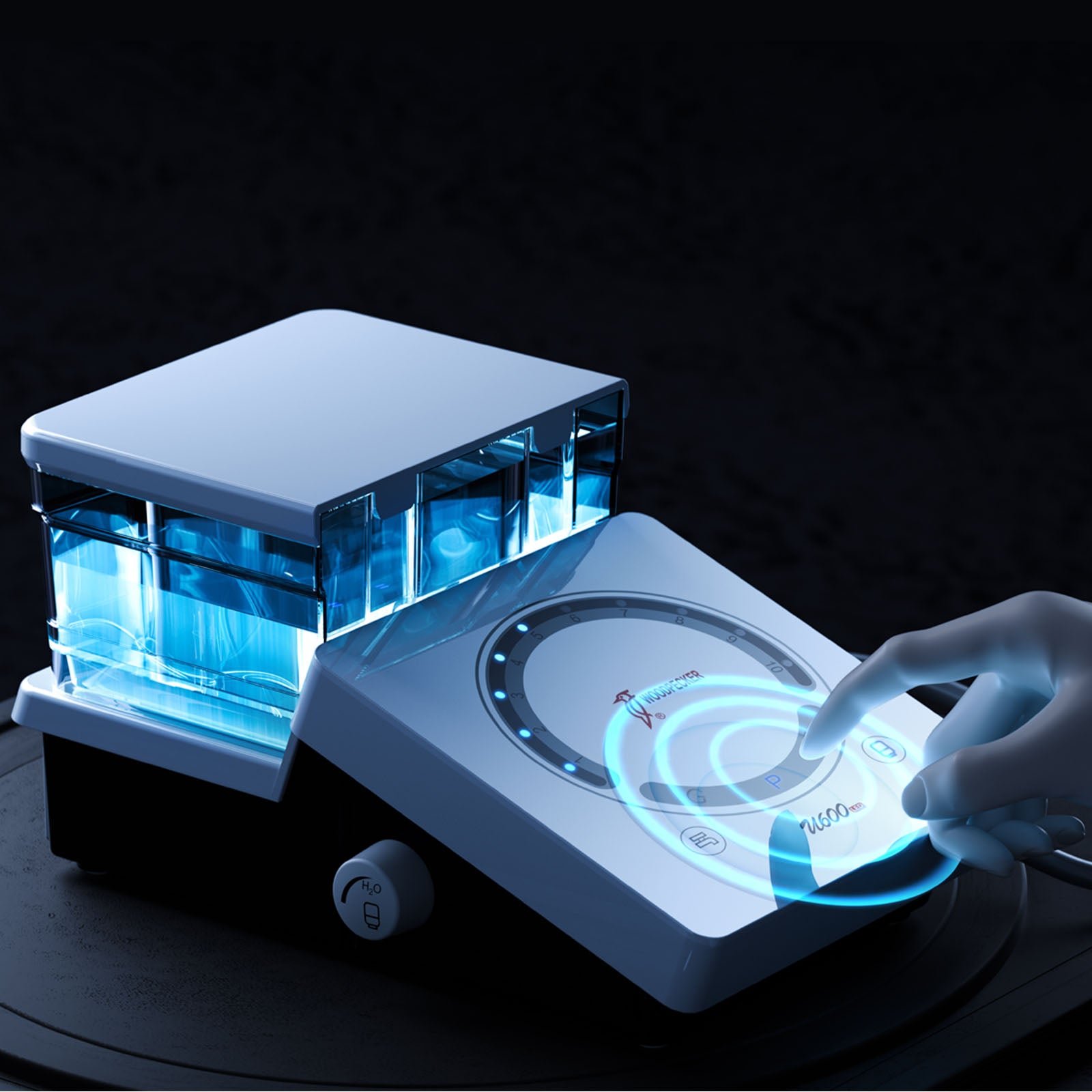 Woodpecker U600 LED Ultrasonic Piezo Scaler with Auto Water Bottle 7 Tips - azdentall.com