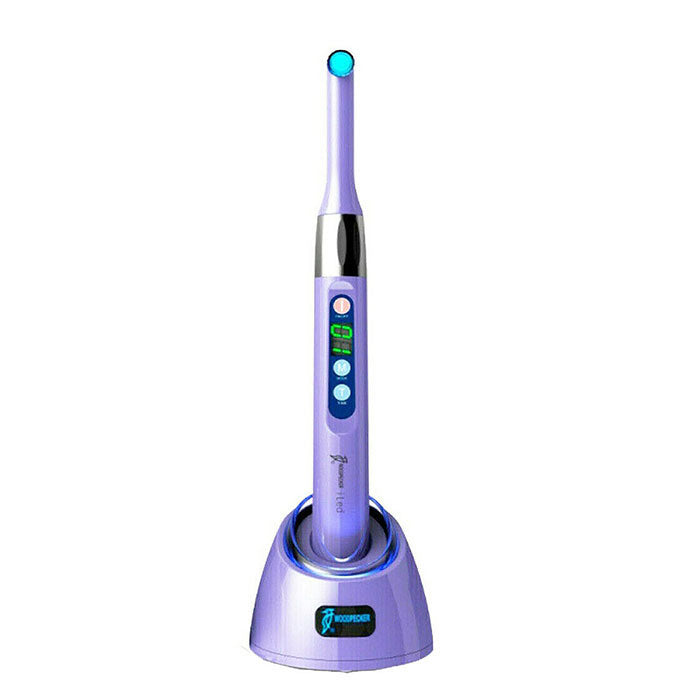 Woodpecker iLED Curing Light Wireless 360° Rotary 1 Sec Curing 2 Working Modes 2500mW/cm2 Purple - azdentall.com