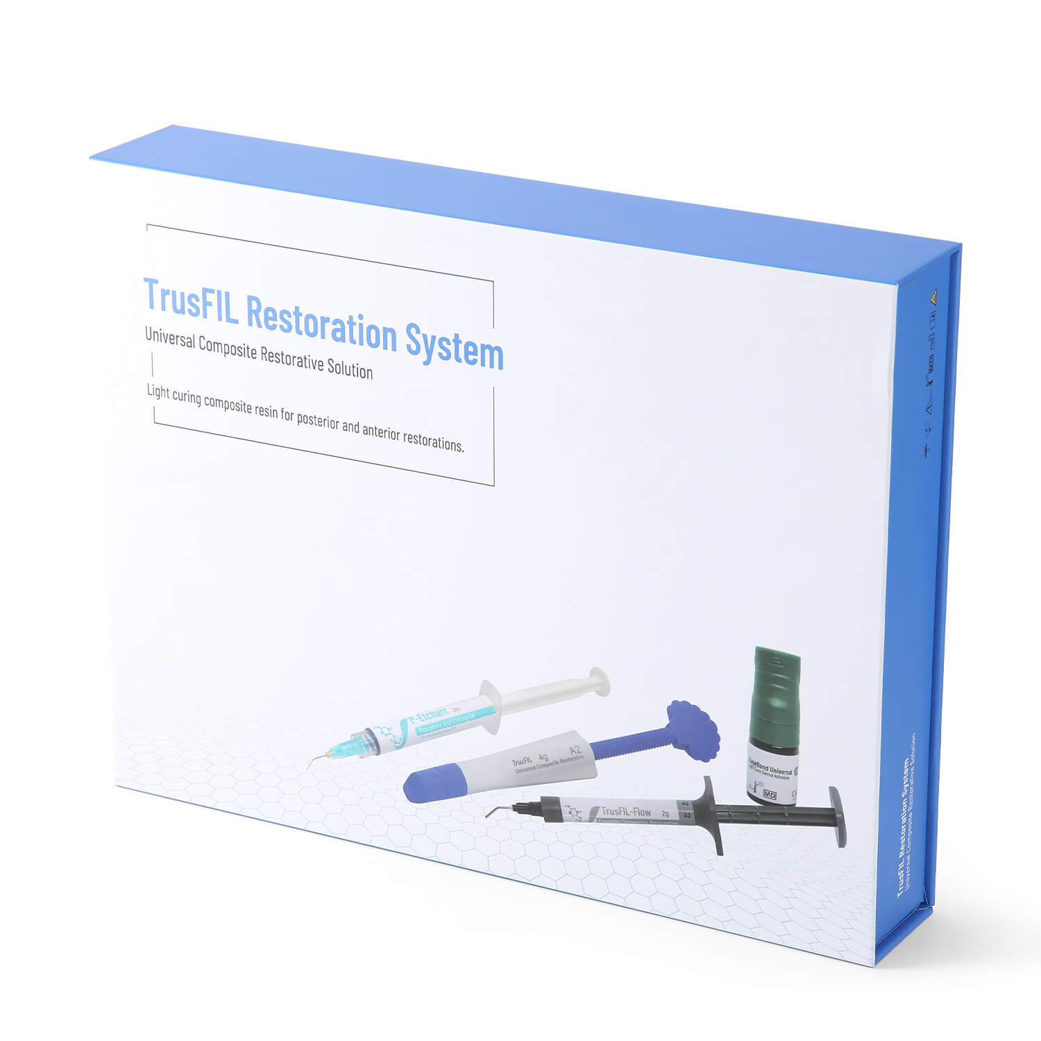 TrusFIL All in One Dental Restorative System Kit with 8th Generation Adhesive Nano Composite Flowable Resin and Etching Gel - azdentall.com
