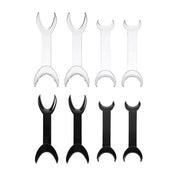 Dental T-Shape Double Head Cheek Retractors Mouth Opener Large & Small Black/Transparent 4Pcs/Set - azdentall.com