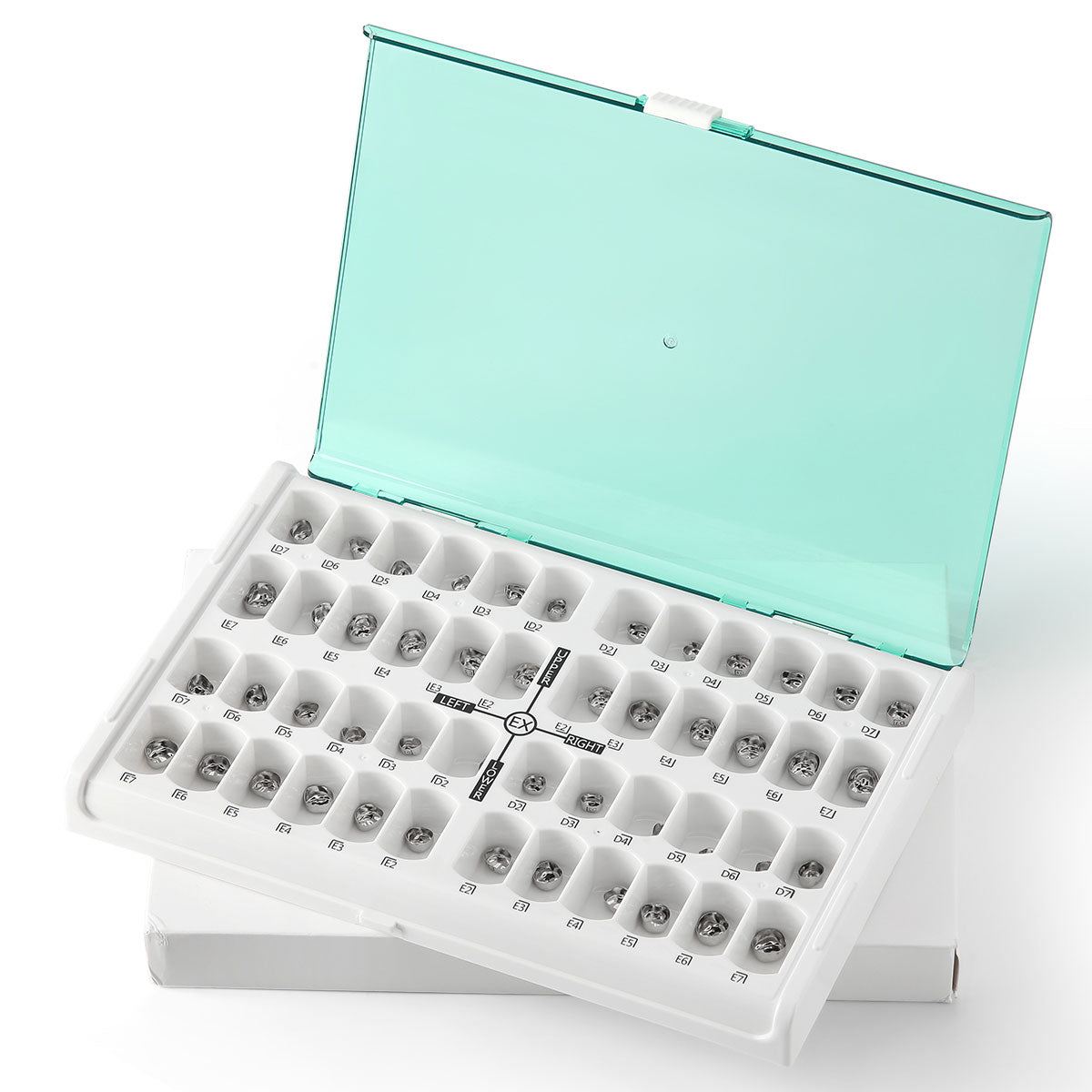 Dental Kids Primary Molar Crown Teeth Stainless Steel Temporary Crowns 48pcs/Box - azdentall.com