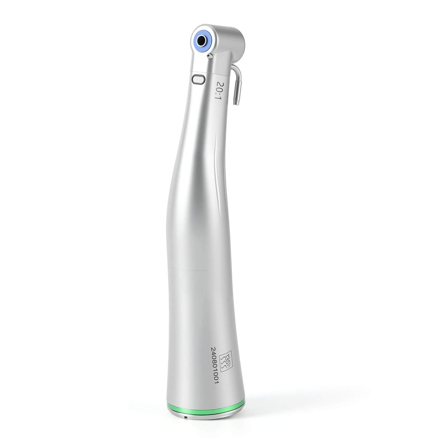 Dental LED Fiber Optic 20:1 Implant Contra Angle Low Speed Handpiece Push Button Stainless Steel Body - azdentall.com