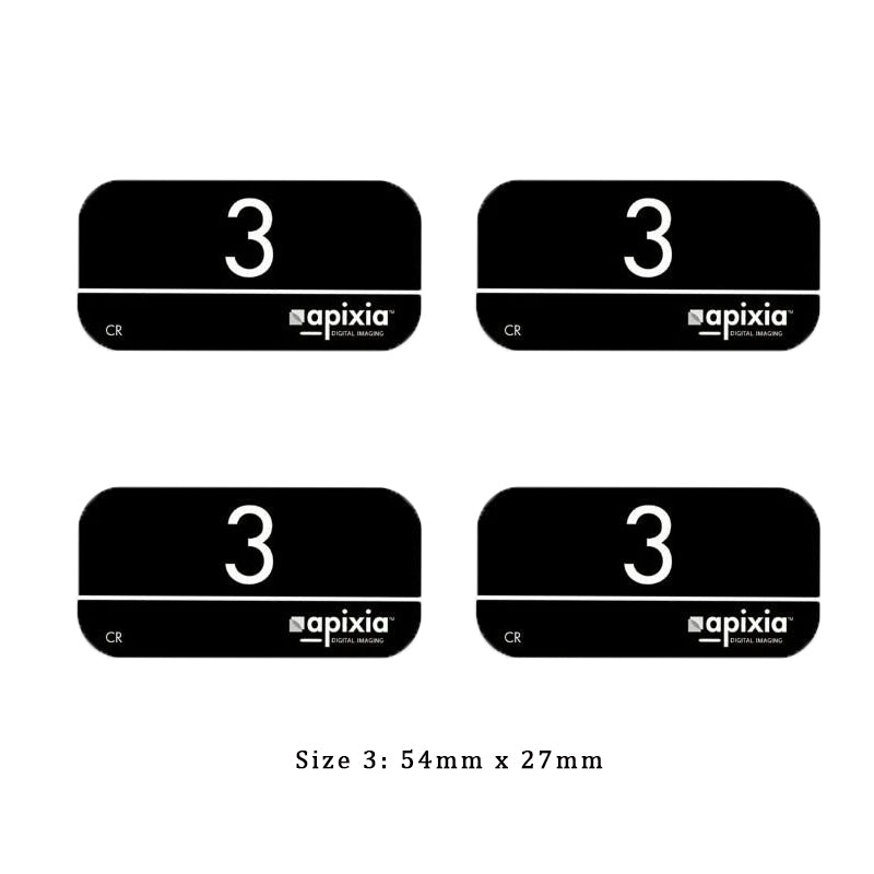 Apixia Dental Reusable Phosphor Imaging Plates Size 0# 1# 2# 3# 4pcs/Pack - azdentall.com