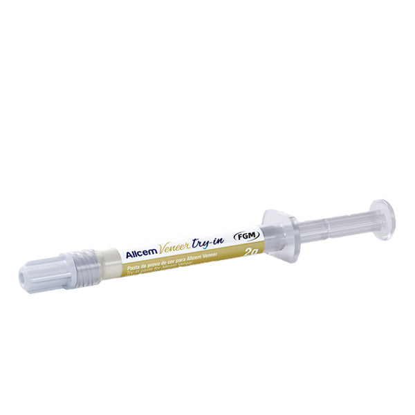 FGM Allcem Veneer Try-In Paste A1/E Bleach M/Opaque White/Trans 2g Syringe - azdentall.com