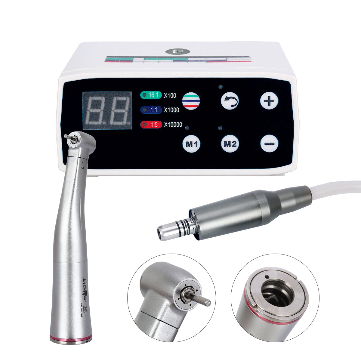 Dental LED Brushless Micro Motor And 1:5 Increasing Contra Angle Handpiece Set - azdentall.com
