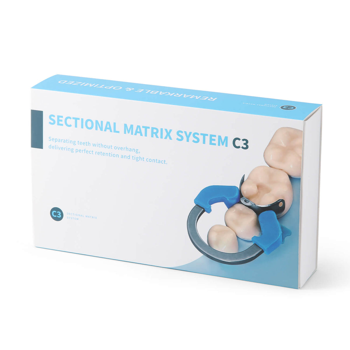 Dental Matrix Bands Sectional Matrix System C3 Metal Matrices Clamping Ring with Forceps Set - azdentall.com