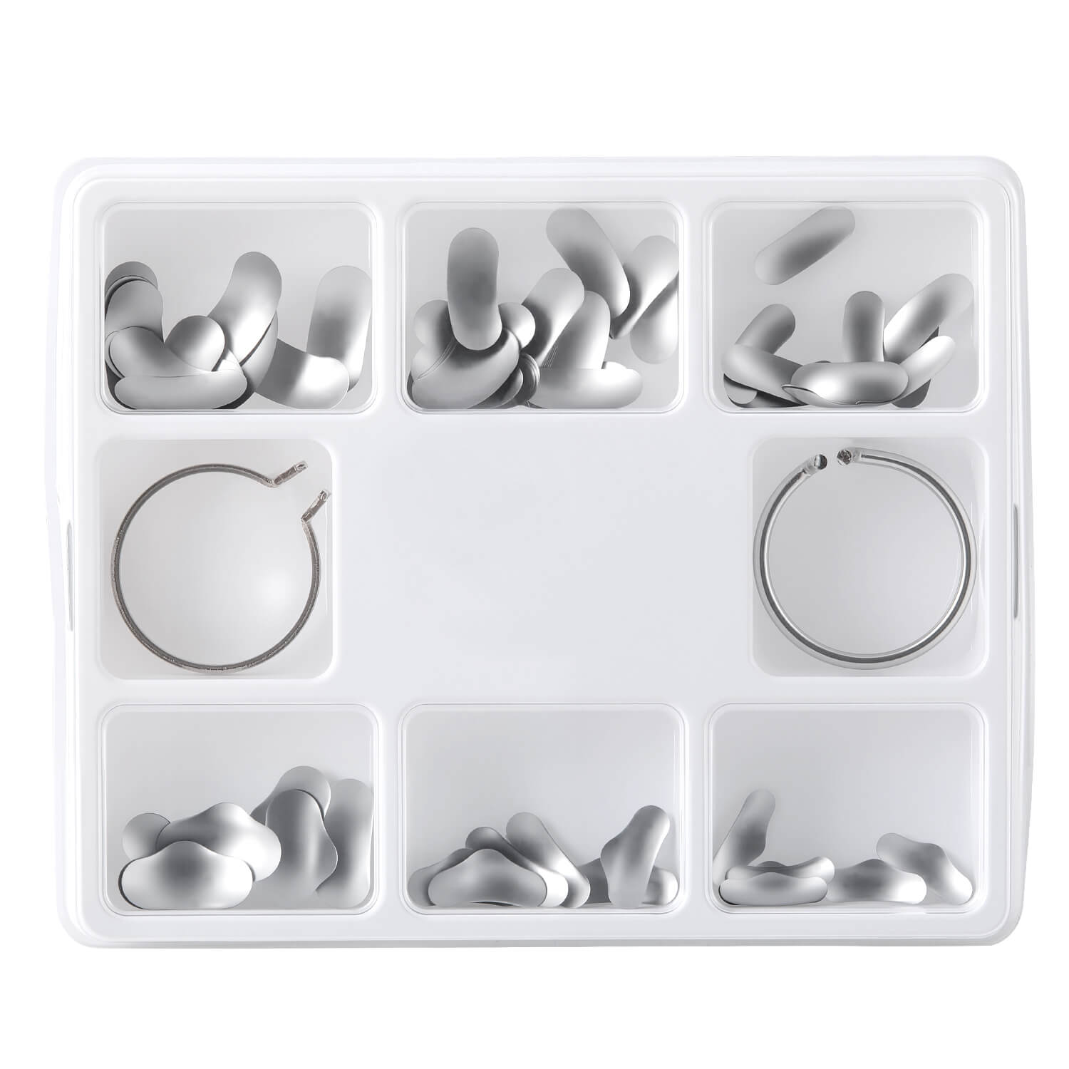 AZDENT Dental Matrix Sectional Silicone Wedges Sectional Contoured Met