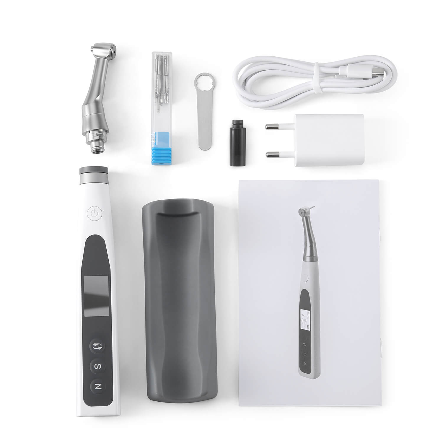 Dental Electric Wireless Torque Driver Universal Implant Torque Wrench Handpiece 360° Rotate - azdentall.com