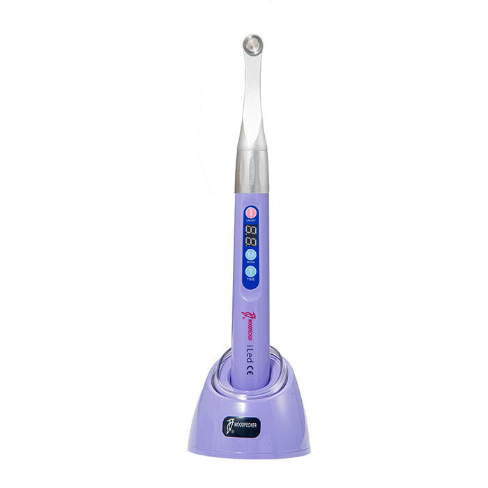 Woodpecker Curing Light iLED Plus Wireless 360° Rotary Wide Spectrum Metal Head 2 Working Modes 2500mW/cm2 Purple - azdentall.com