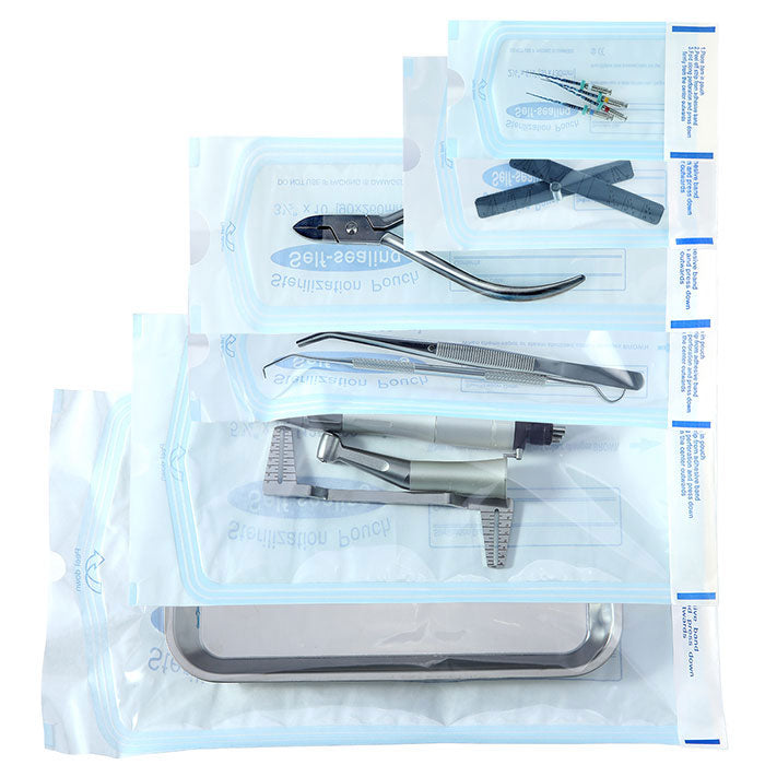 Dental Self-Sealing Sterilization Pouch 200pcs/Box 6 Sizes