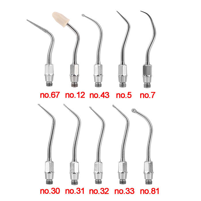 Dental Ultrasonic Air Scaler Scaling Handpiece Tips No.05-No.81 - azdentall.com