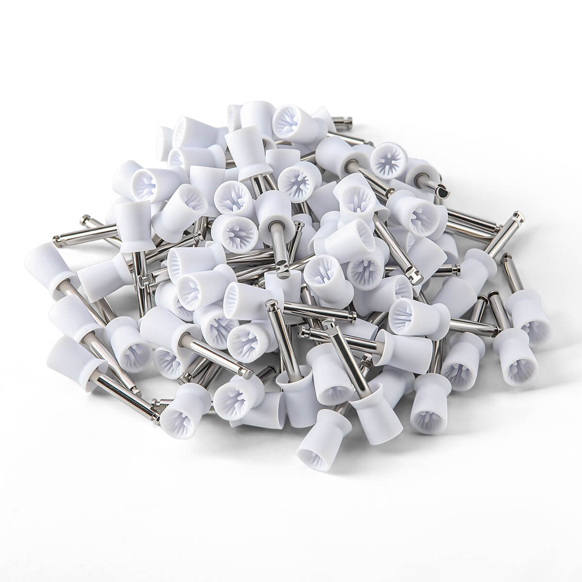 AZDENT Dental Rubber Polishing Prophy Cup Brushes RA2.35mm For Contra-angle Handpiece 100pcs/Box - azdentall.com