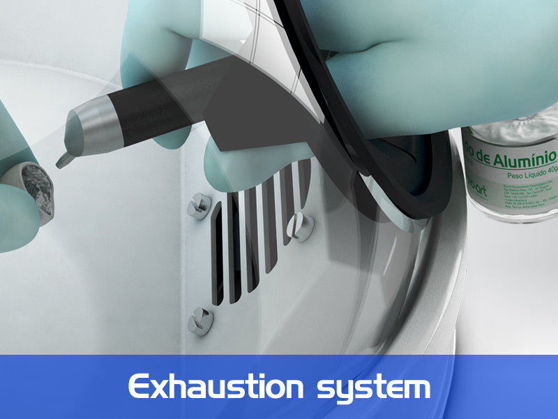 BIOART Dental Bio-Chamber Blasters Dust Cabinet with Exhaustion System