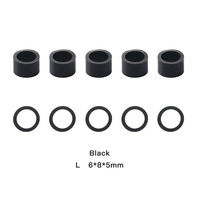 Dental Color Code Rings Universal Silicone Autoclavable L Black 100pcs/Box - azdentall.com