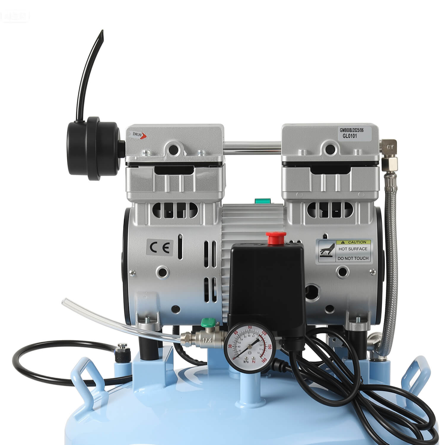 Dental Silent Oil Free Oilless Air Compressor 40L 800W 155L/min for 2PC Dental Chair - azdentall.com