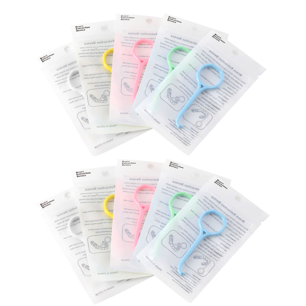Disposable Orthodontic Brace Extractor Aligner Remover Silicone Stick Individually Package 10 Pcs/Pack