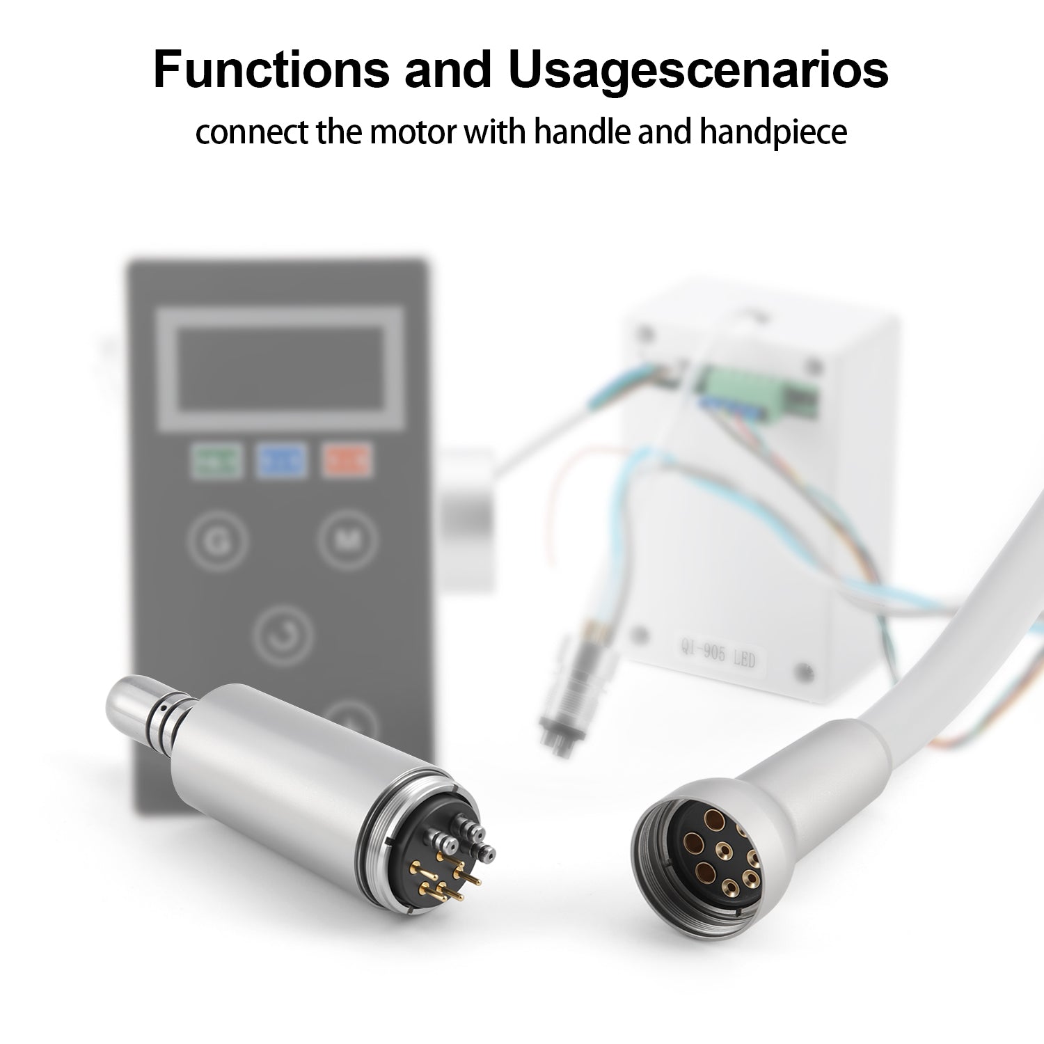 Dental LED Brushless Built-in Electric Micro Motor 4 Hole - azdentall.com