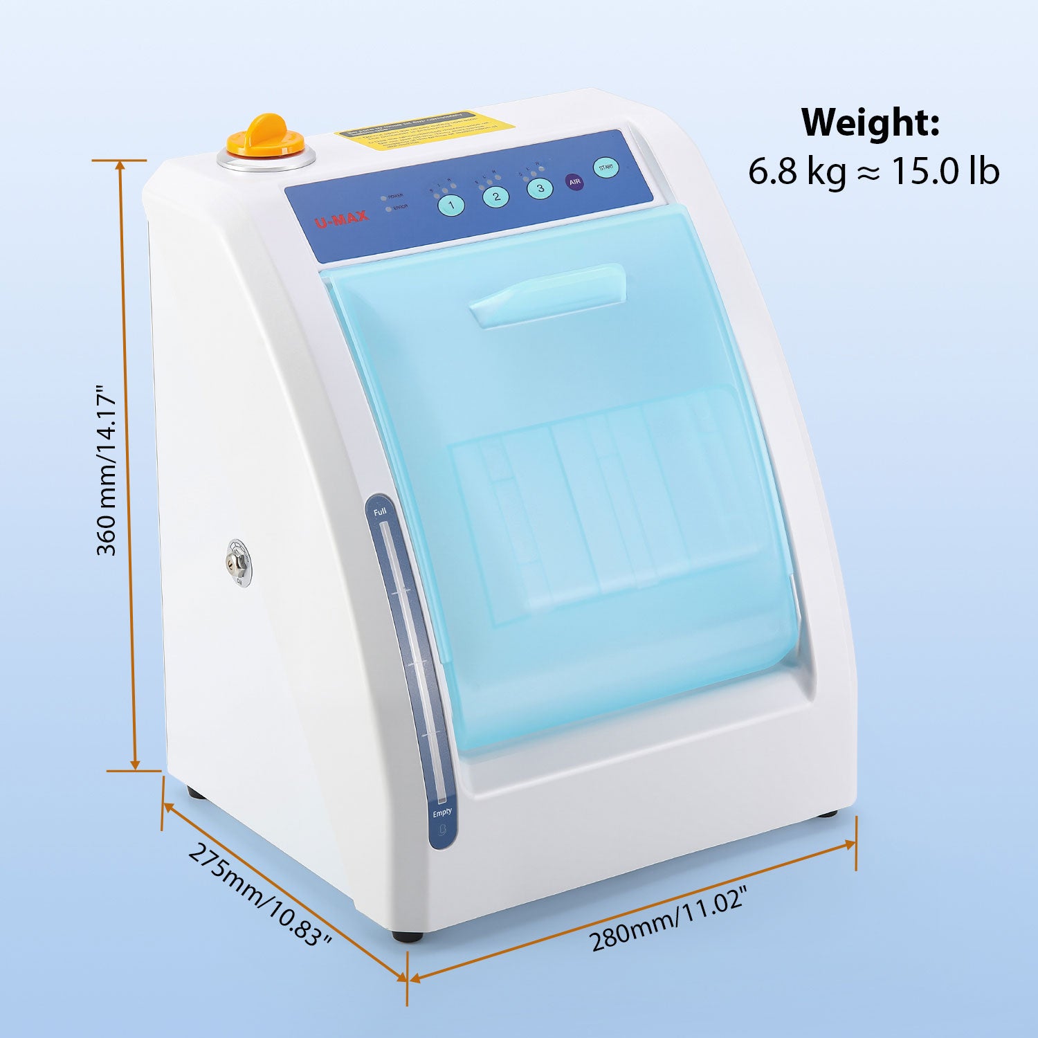 Dental Automatic Handpiece Maintenance Lubrication System Oiling Cleaner Machine Blue/Grey - azdentall.com