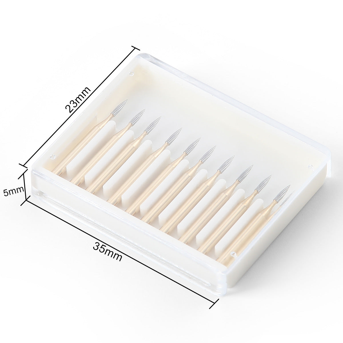 Dental Carbide Burs FG 7901 Needle Shaped Trimming & Finishing 10pcs/Box - azdentall.com