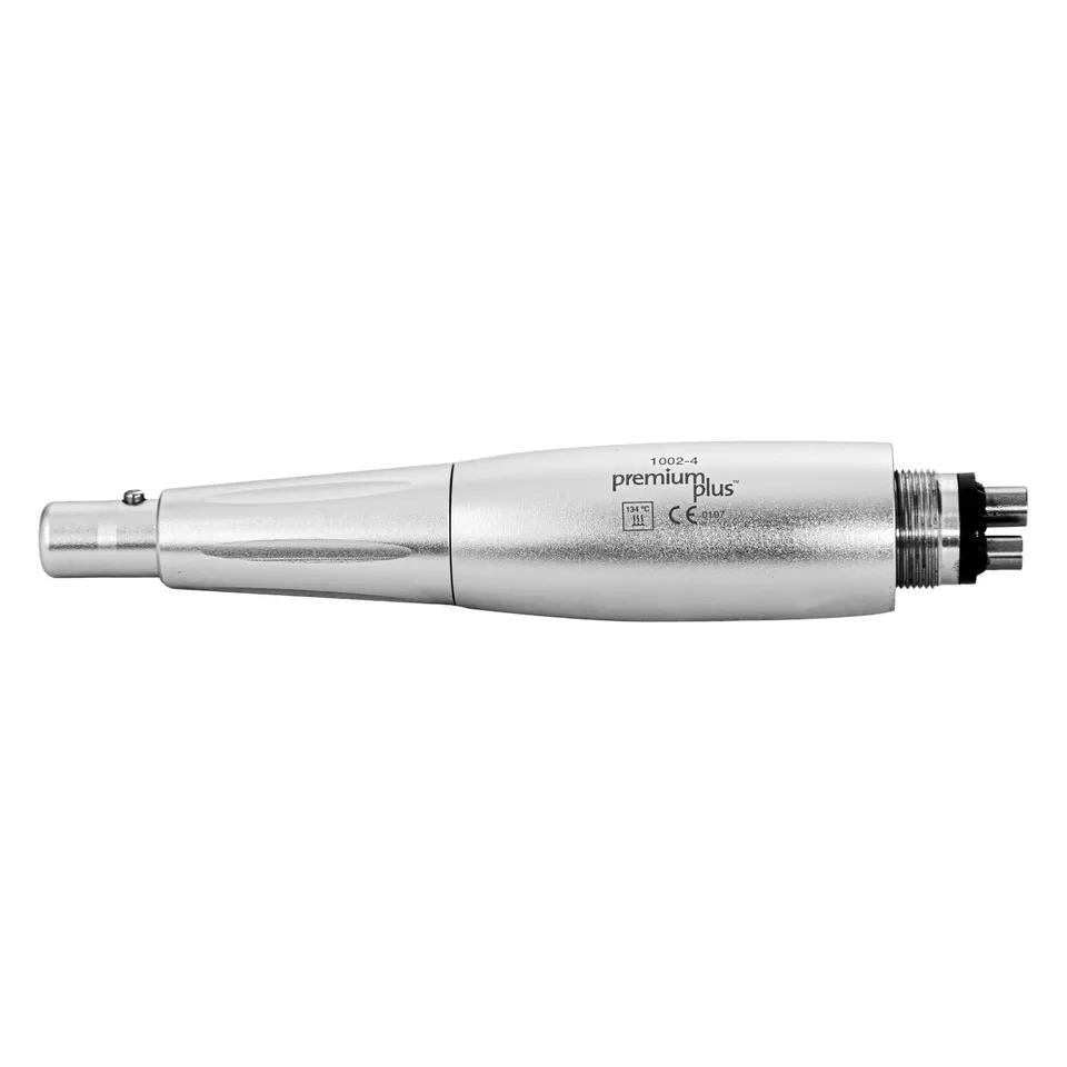 Premium Plus Dental Prophy Angle Hygiene Air Motor Handpiece 4 Holes with 3 Nose Cones 4:1 Reduction 360° Swivel - azdentall.com