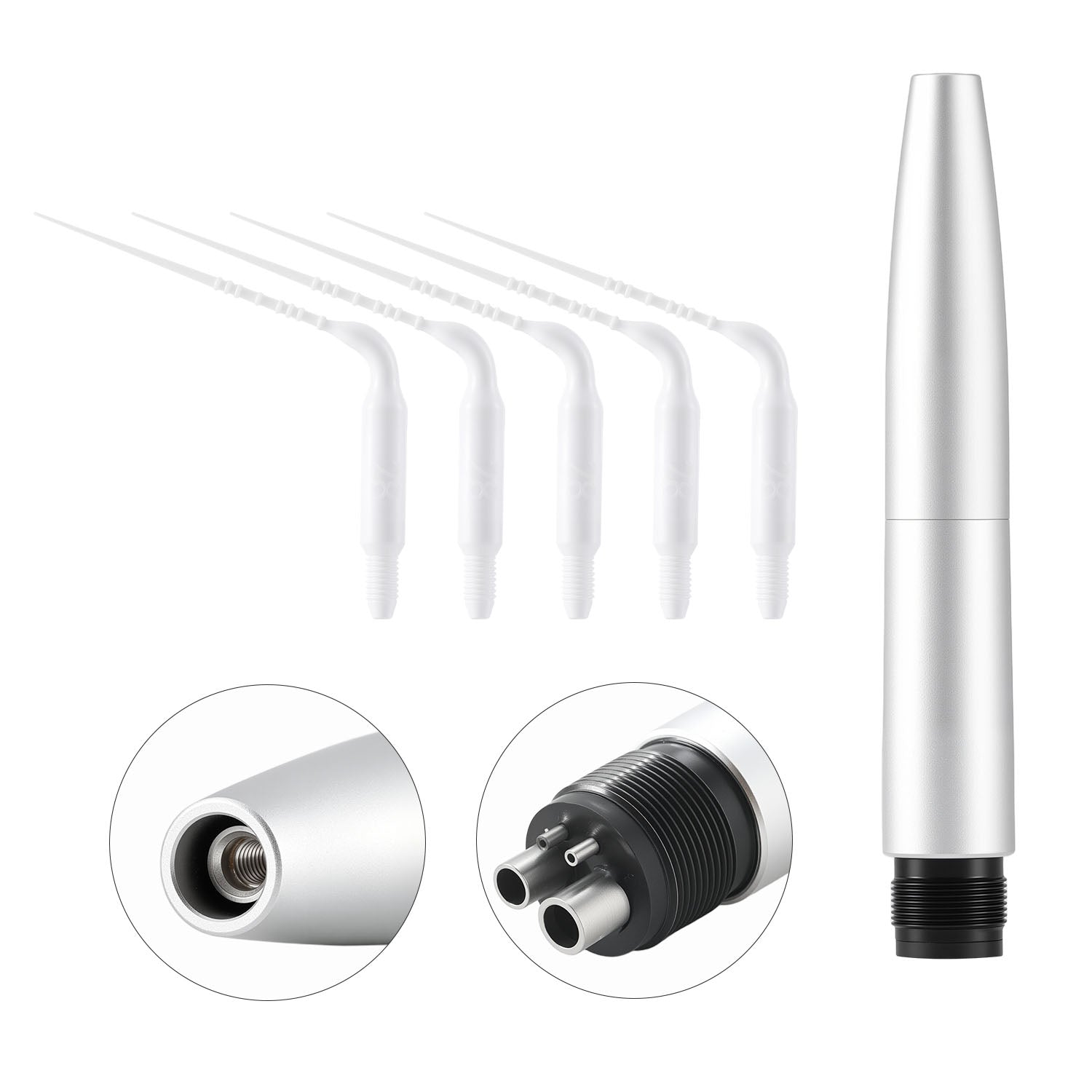 Dental Air Scaler Handpiece Activation Irrigation Perio Scaling With 5pcs Endo Plastic Tips 2/4 Holes - azdentall.com