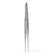 Dental Straight Tweezers Rounded Tip Stainless Steel - azdentall.com