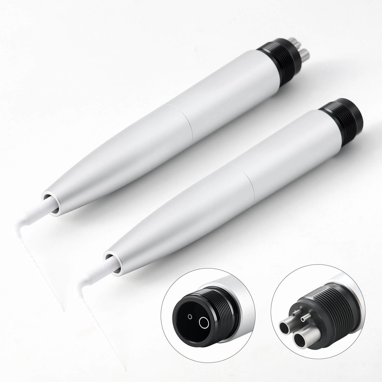 Dental Air Scaler Handpiece Activation Irrigation Perio Scaling With 5pcs Endo Plastic Tips 2/4 Holes - azdentall.com