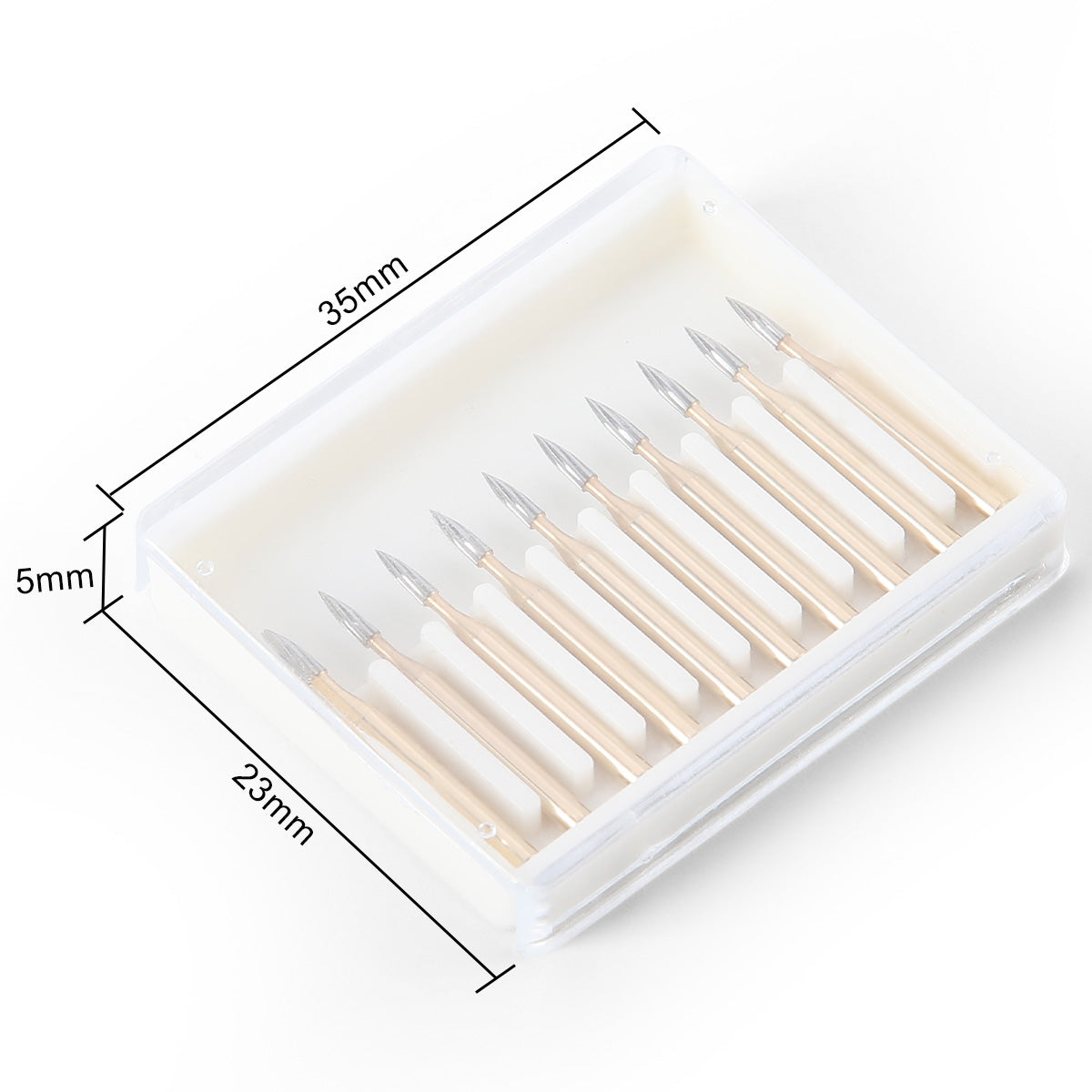 Dental Carbide Burs FG 7902 Needle Shaped Trimming & Finishing 10pcs/Box - azdentall.com