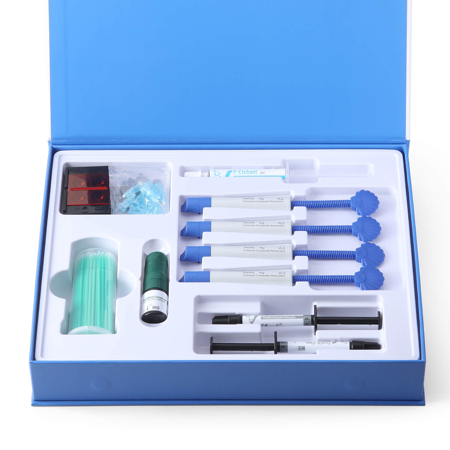 TrusFIL All in One Dental Restorative System Kit with 8th Generation Adhesive Nano Composite Flowable Resin and Etching Gel - azdentall.com