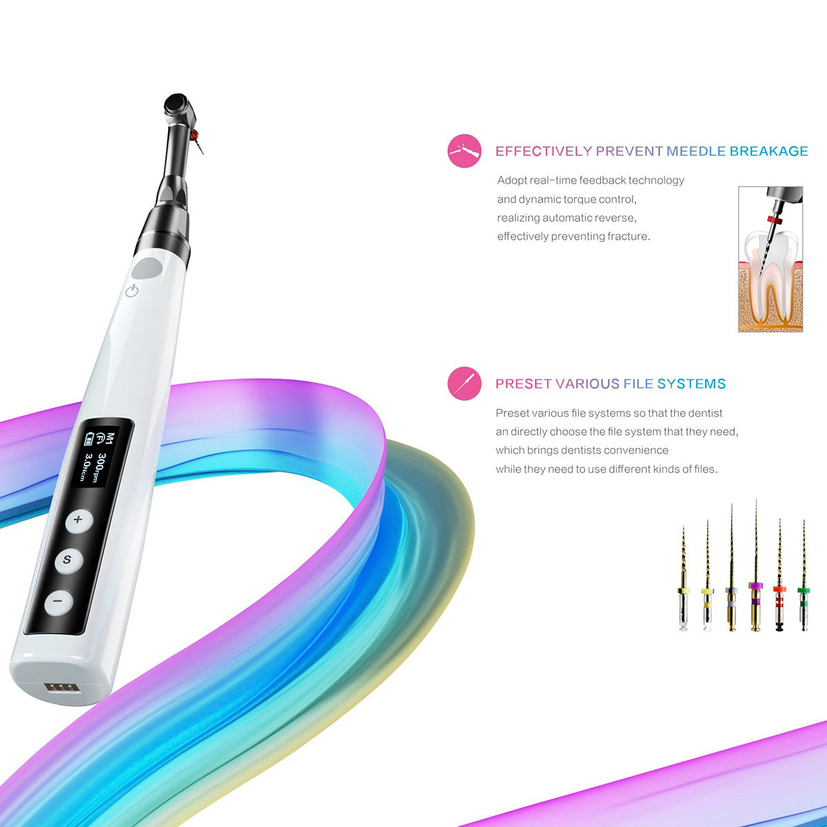 Woodpecker E-COM Plus Cordless Endo Motor Handpiece - pairaydental.com