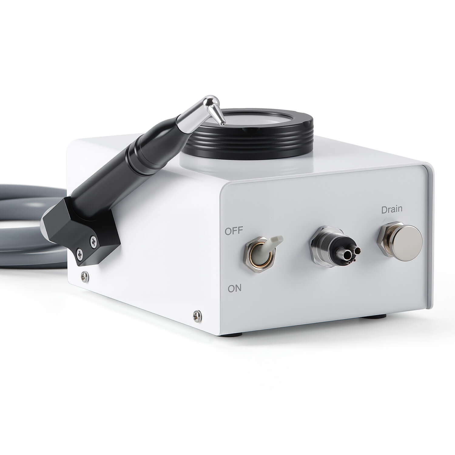 Dental Air Prophy Polisher Teeth Whitening Cleaning Sandblaster Micro Blaster 4 Hole Desktop Type - azdentall.com