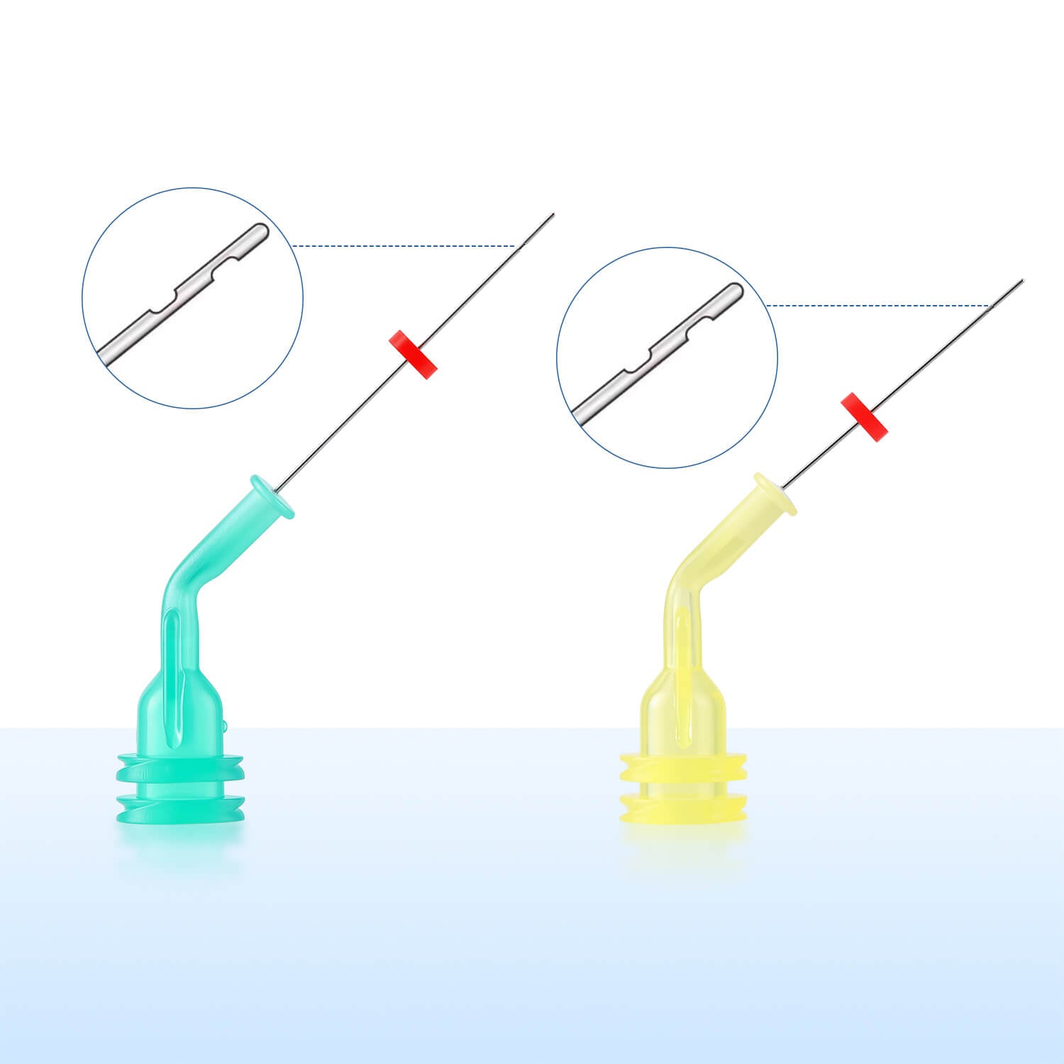 Dental Irrigation Endo Pre-Bent Needle Tip Double Side Hole 20pcs/Box - azdentall.com