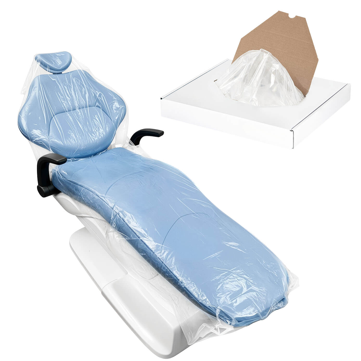 Disposable Dental Plastic Full Chair Covers 29"x80" 125pcs/Box - azdentall.com