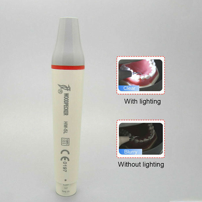 Woodpecker UDS-P LED Ultrasonic Scaler 6 Tips Detachable Handpiece Scaling+Perio+Endo - azdentall.com