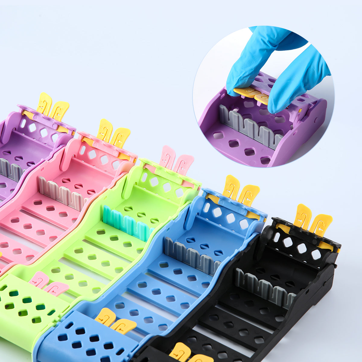 Dental Instruments Sterilization Box Autoclavable Plastic Dental Instr ...