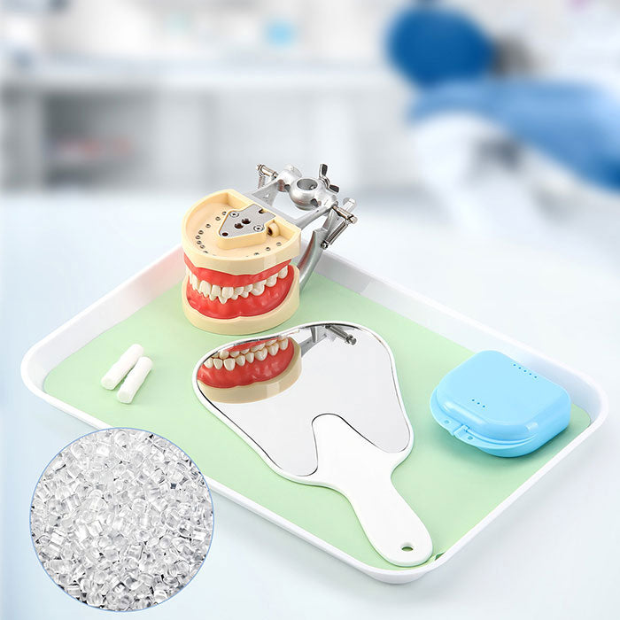 Dental Mouth Mirror Teeth Shaped Mirror Handheld Unbreakable Plastic - azdentall.com