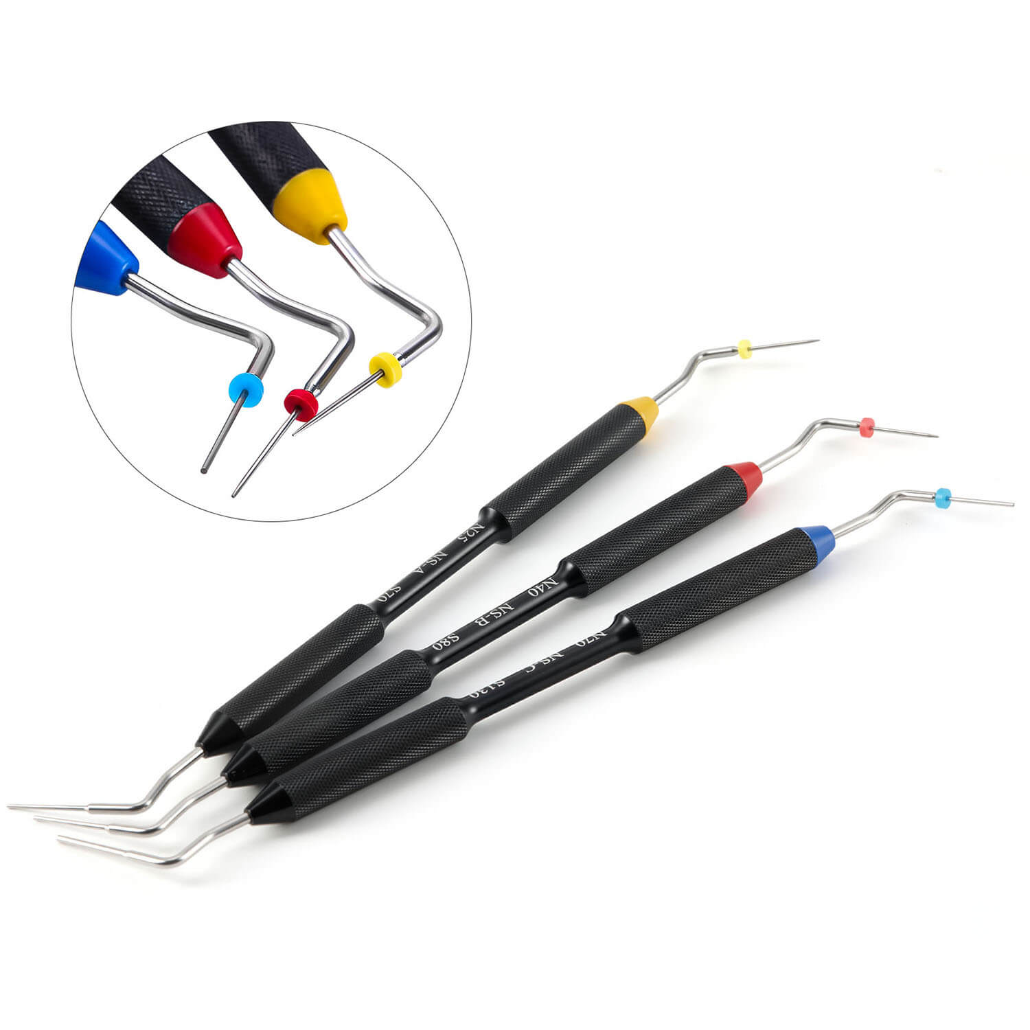 Dental Endo Buchanan Hand Plugger Niti Tip Fill Obturation Model #0 #1 #2 - azdentall.com