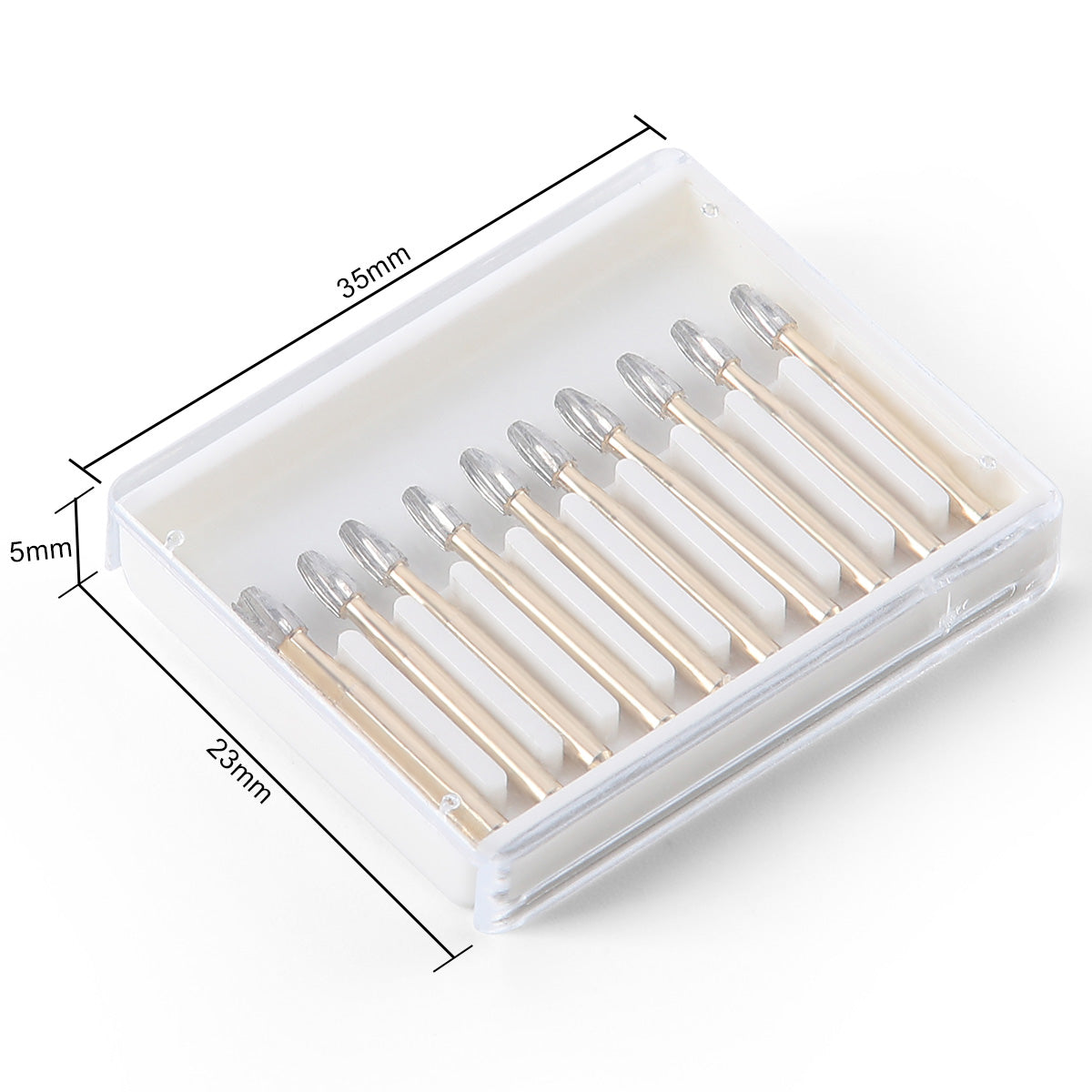 Dental Carbide Burs FG 7406 Egg Shaped Trimming & Finishing 10pcs/Box - azdentall.com