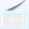 AZDENT Dental Orthodontic Arch Wire Stainless Steel Expanded Rectangular 0.016 x 0.016-0.021 x 0.025 10pcs/Pack - azdentall.com