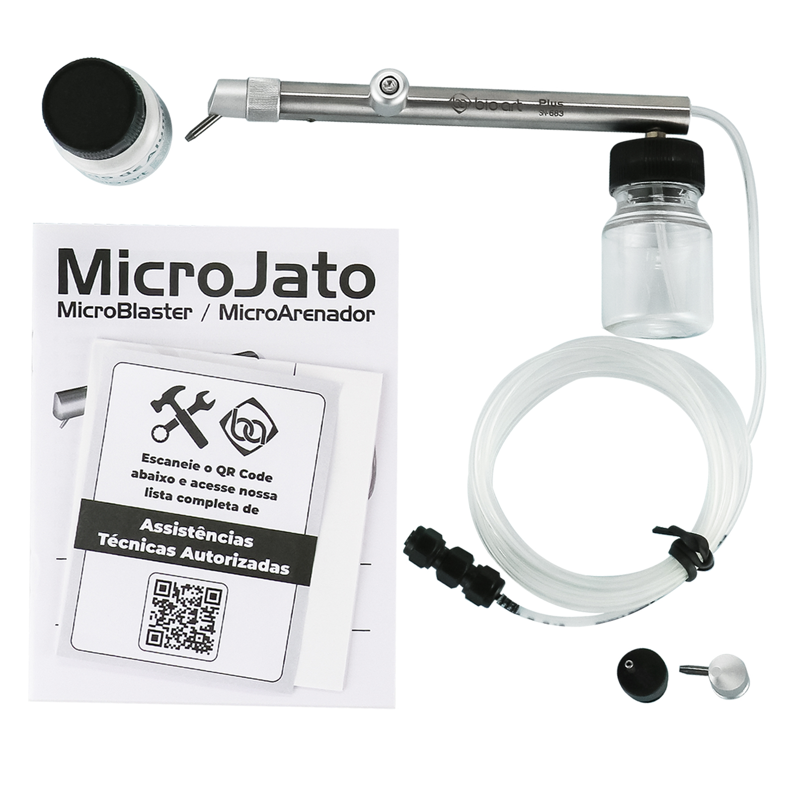 BIOART Dental Sandblaster Microblaster Plus 4 Holes with 90º and 138° Removable Tips - azdentall.com