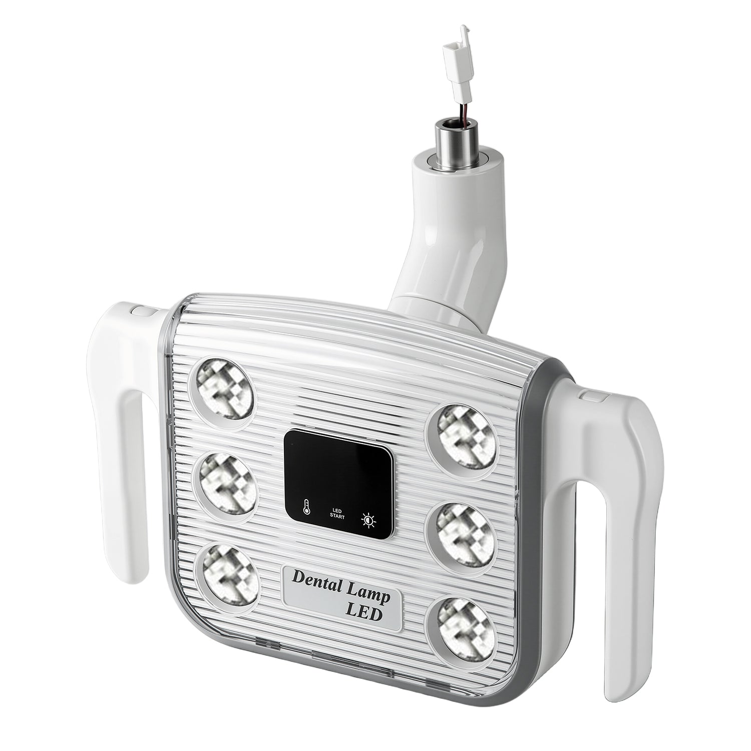 Dental Unit Chair LED Oral Light Lamp with LCD Display 6 Lights 15W Dual-Color Adjustable - azdentall.com