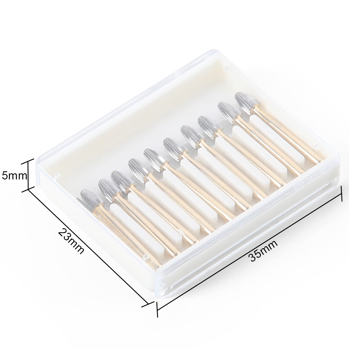 Dental Carbide Burs FG 7408 Egg Shaped Trimming & Finishing 10pcs/Box - azdentall.com